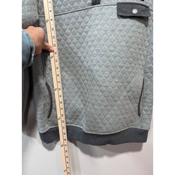 Simply Southern Collection Womens Quilted‎ Pullover Sweater Gray Medium - Picture 4 of 12